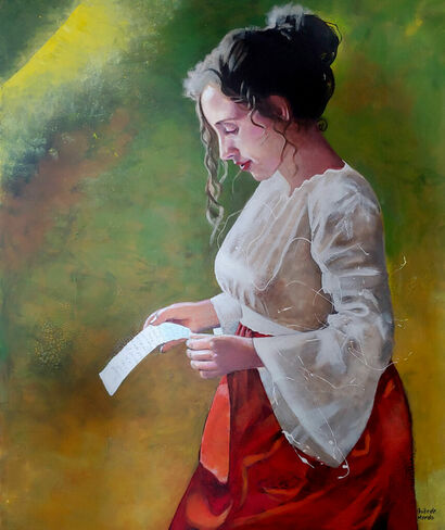 The loveletter - a Paint Artowrk by Anita De Harde